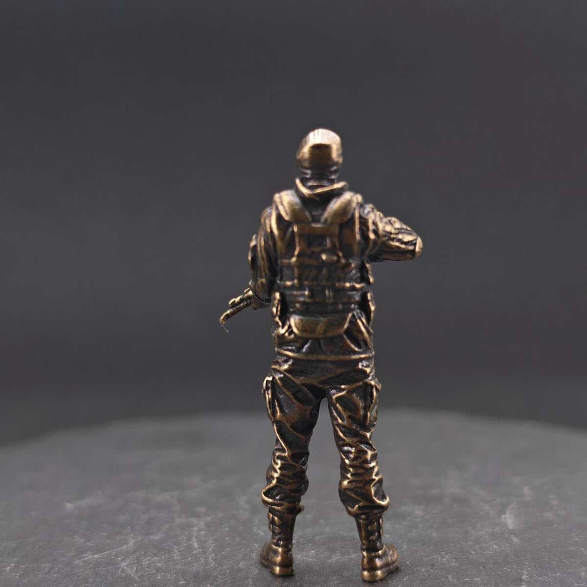 Modern Special Forces Brass Figurines – Handcrafted Mini Soldier Collectibles