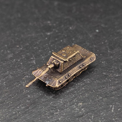 Brass Maus Super Heavy Tank — WWII German Miniature for Diorama and Collectors