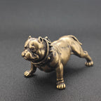 Brass Bulldog Figurine – Heavyweight Handcrafted Dog Collectible