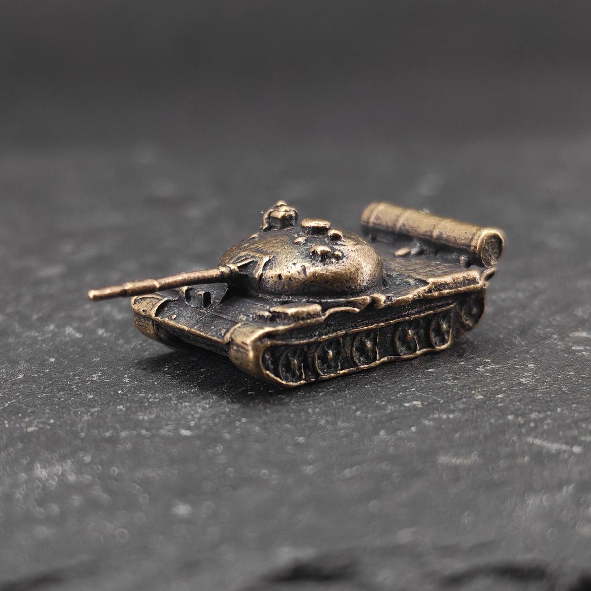 Brass Type 59 Tank Miniature — Micro-Scale Military Collectible for Diorama and Display