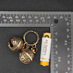 Brass Pixiu Bell Charm – Handcrafted Chinese Lucky Amulet Pendant