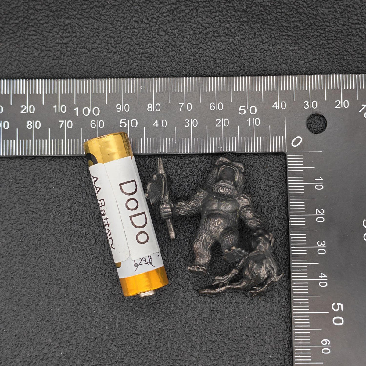 Oxidised Black Brass Gorilla Figurine — Wildlife Desk Sculpture & Jungle Collector Piece