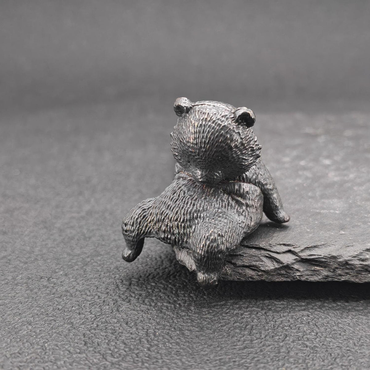 The Napping Bear – Solid Brass Bear Figurine for Desk and Shelf