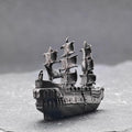 Brass Galleon Ship Miniature – Handcast Antique Pirate Vessel Sculpture
