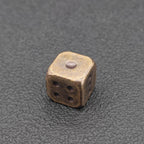 Solid Brass Dice – Polished Miniature Gaming Cube Collectible
