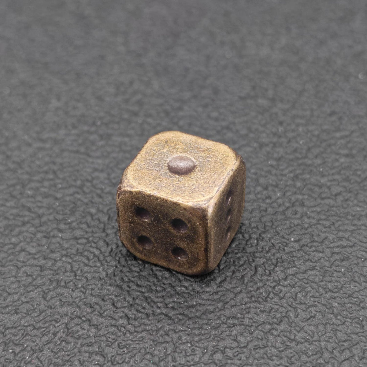 Solid Brass Dice – Polished Miniature Gaming Cube Collectible