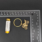 Brass Motorcycle Keychain – Handcrafted Sport Bike Charm for Bikers