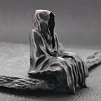 Faceless Shadow Messenger Figurine – Handcrafted Oxidised Brass Zen Collectible