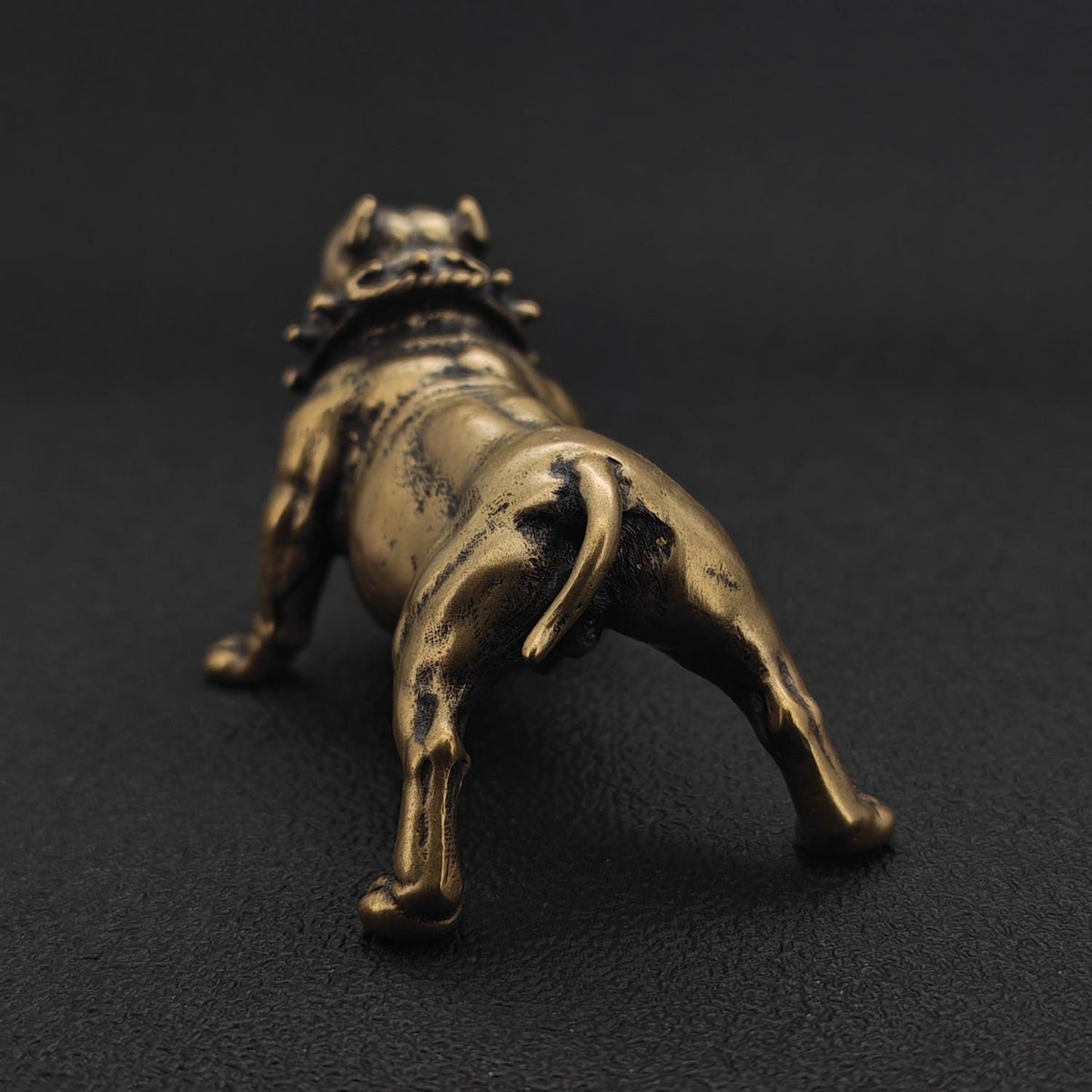 Brass Bulldog Figurine – Heavyweight Handcrafted Dog Collectible