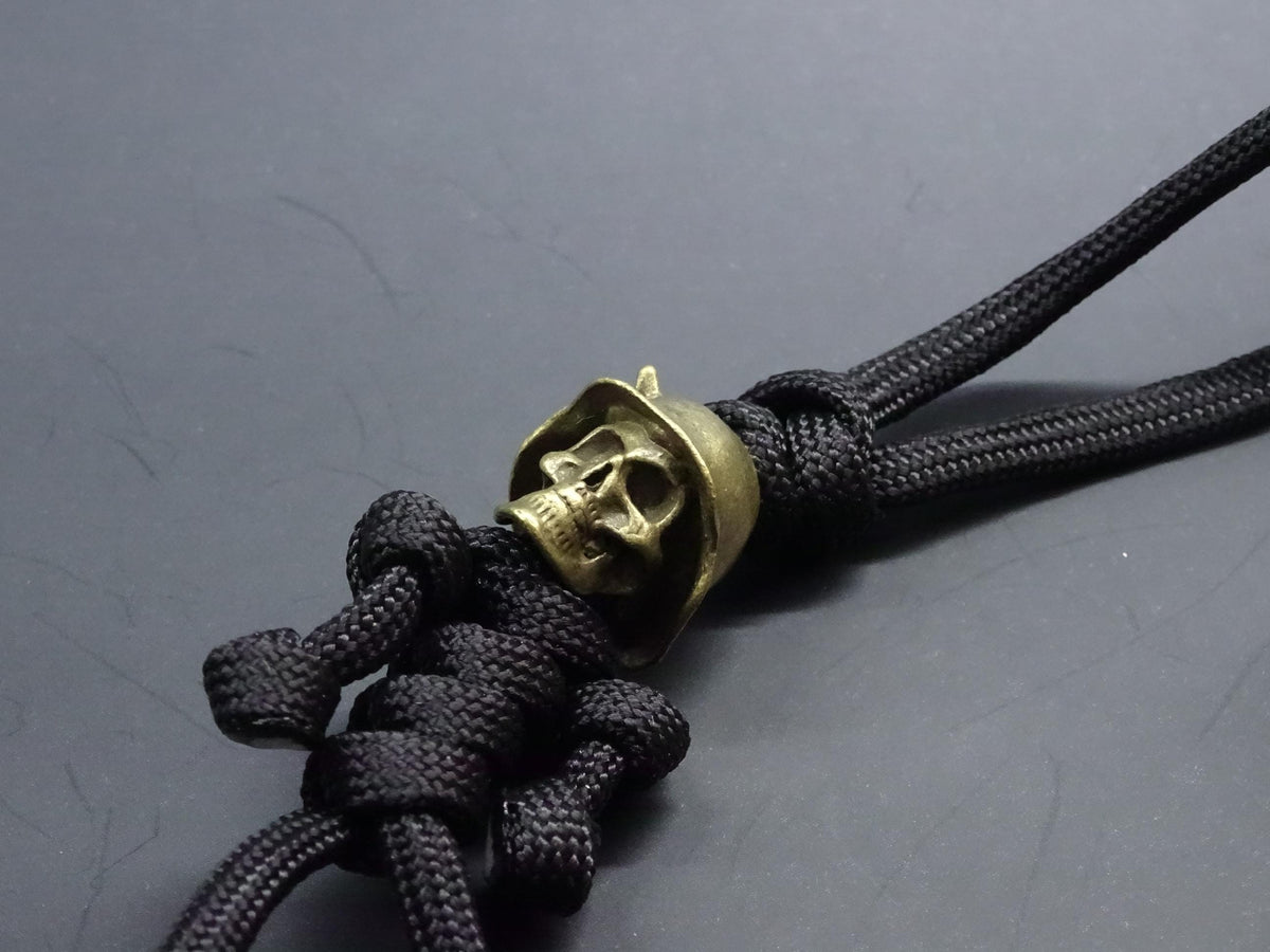Brass Skull Soldier EDC Keychain Lanyard