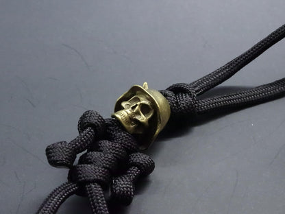 Brass Skull Soldier EDC Keychain Lanyard