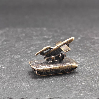 Brass E-100 Rhein Daughter V1 Missile Tank — Micro-Scale Military Miniature for Diorama and Display