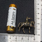 Galloping Cavalry Archer Brass Figurine – Handcrafted Nomadic Warrior Collectible