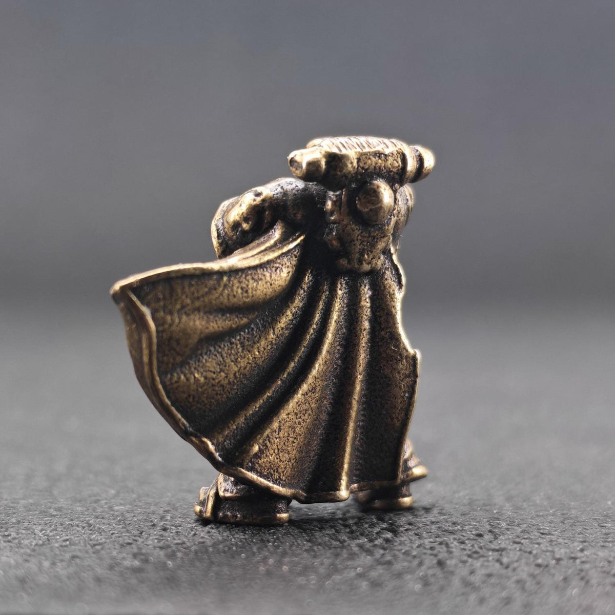 Brass Primarch Warrior Figurine – Micro Lost-Wax Cast Collectible for Desk & Display