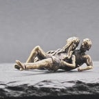 Lying in Each Other's Arms — Brass Couple Figurine