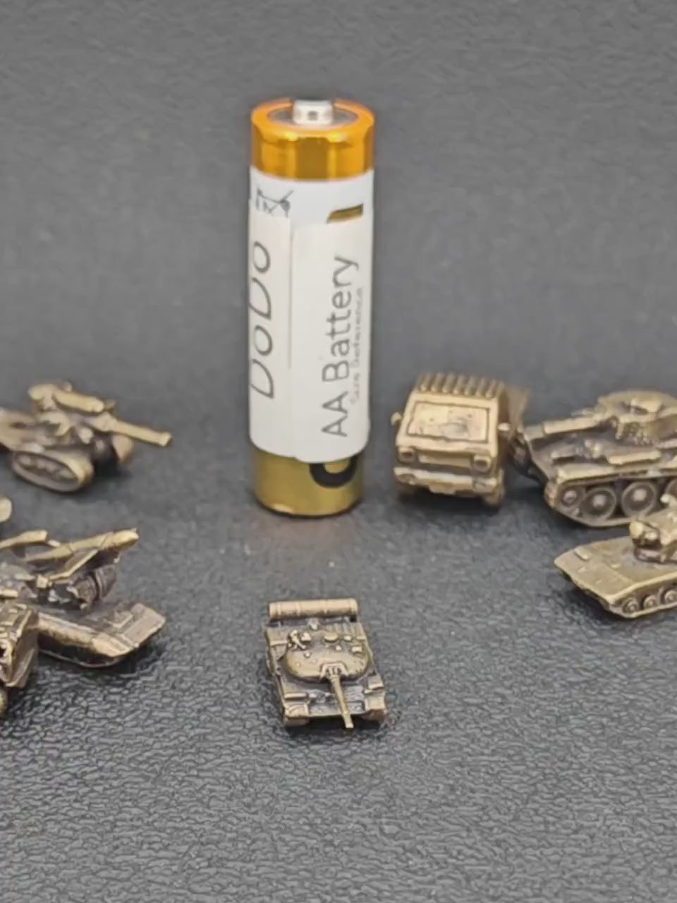 Brass Type 59 Tank Miniature — Micro-Scale Military Collectible for Diorama and Display