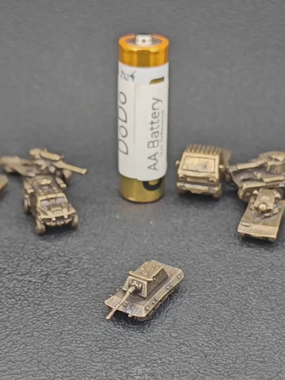 Brass Maus Super Heavy Tank — WWII German Miniature for Diorama and Collectors