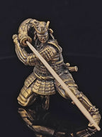 Brass Samurai Incense Holder – Handcrafted Japanese Warrior Sculpture