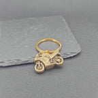 Brass Motorcycle Keychain – Handcrafted Sport Bike Charm for Bikers