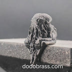 Cthulhu Infant Thinker — Aged Brass Miniature Figurine