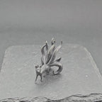Nine-Tailed Fox Brass Figurine – Handcrafted Kitsune Mythical Collectible