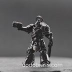 Built for War — Heavily Armoured Space Warrior Brass Miniature