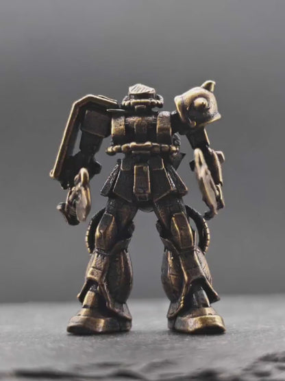 Brass Heavy Armoured Legionnaire Miniature — Sci-Fi Soldier Micro World Figure