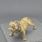Brass Bulldog Figurine – Heavyweight Handcrafted Dog Collectible