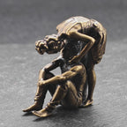 Nowhere Else to Be — Brass Entwined Couple Sculpture