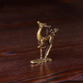 Collectible Copper Sika Deer - Brass Copper Design,  Office Desk,  Home Decor, Housing Warming Gift - Unique Gift