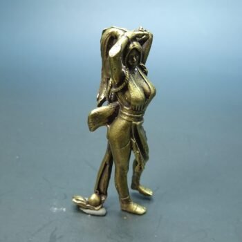 Elegant Brass Beauty Figurine - Handcrafted Traditional Art Piece