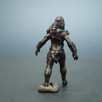 Alternative view of Handcrafted Brass Warrior Figurine  Detailed Miniature Collectible, Unique Knick-Knack, Desk Decor, Gift for Sci-Fi Fans and Collectors