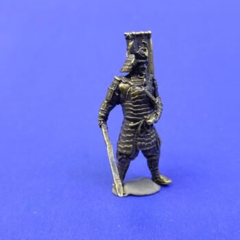 Alternative view of Handcrafted Brass Mini Samurai Figurine  Unique Collectible, Detailed and Intricate Design