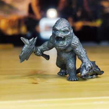 Alternative view of Tiny Brass Ape Statue  Detailed Wildlife Miniature with Textured Fur, Perfect Gift for Animal Enthusiasts & Collectors