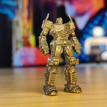 Alternative view of Brass Bot Optimus Prime Miniature Collectible, Toy Figure Transformers Miniature