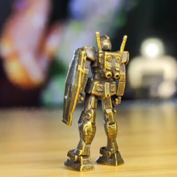 Alternative view of Brass Miniature Gundam Mobilesuite  | Mini Robot Figure - Model Ornaments Mecha Decoration