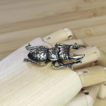 Alternative view of Miniature Brass Beetle Sculpture - Elegant Knick-Knack for Gifts or Display in Nature-Lover Collections