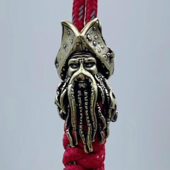 Handcrafted Deep Sea King Pirate Pendant - Unique Brass Accessory for DIY Projects
