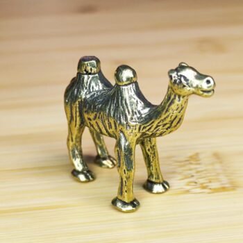 Alternative view of Brass Camel Figurine  Versatile Ornament for Terrarium, Miniature Landscapes, or Aquascaping