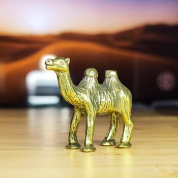 Brass Camel Figurine  Versatile Ornament for Terrarium, Miniature Landscapes, or Aquascaping