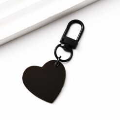 30mm Heart Tag with 34mm Stainless Clasp, Matte Gold Finish for DIY Craft Projects - Image 5