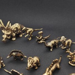 Retro Brass Dinosaur Ornament – Handcrafted T-Rex, Detailed Solid Brass Decor for Collectors and Home - Image 5