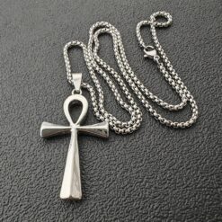 Ankh Cross Pendant Necklace – Ancient Egyptian Symbol | Metal Pendant with Stainless Steel Chain - Image 6