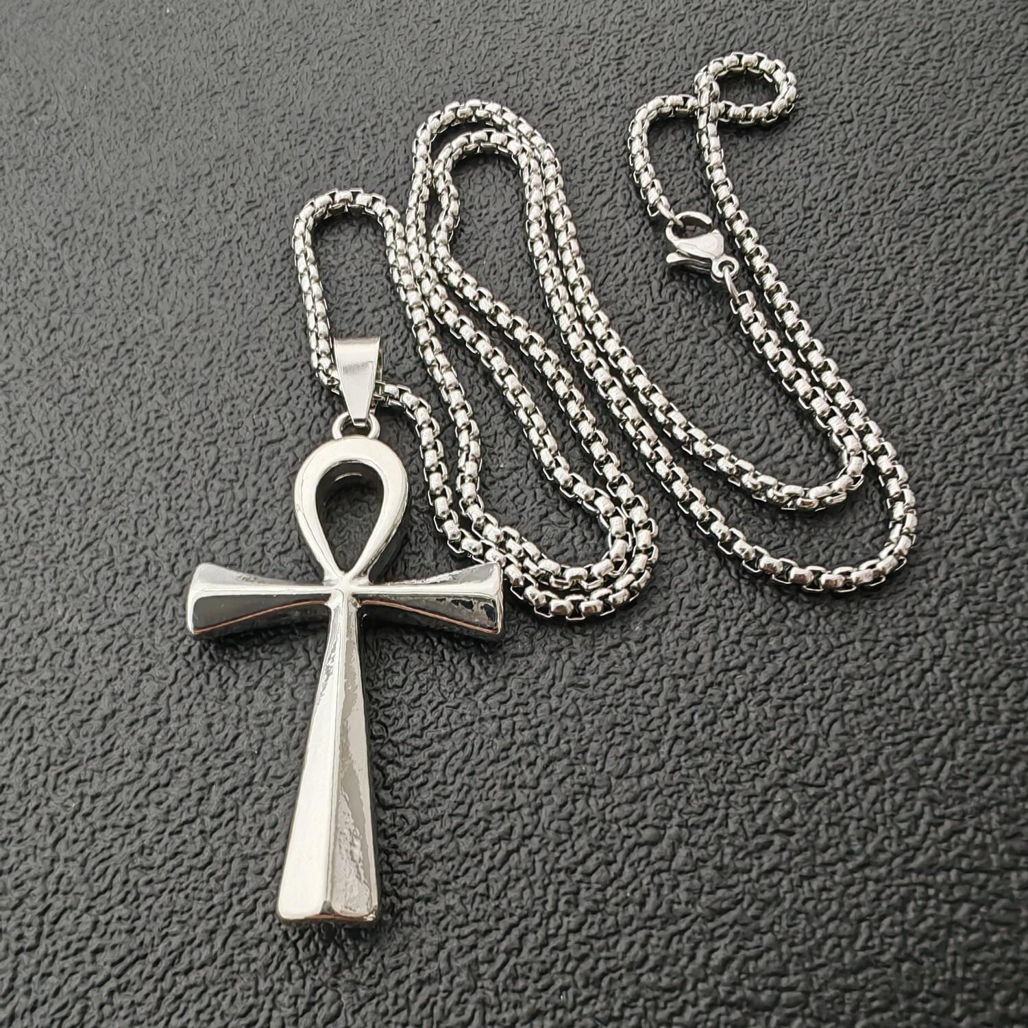 Ankh Cross Pendant Necklace – Ancient Egyptian Symbol | Metal Pendant with Stainless Steel Chain - Image 6