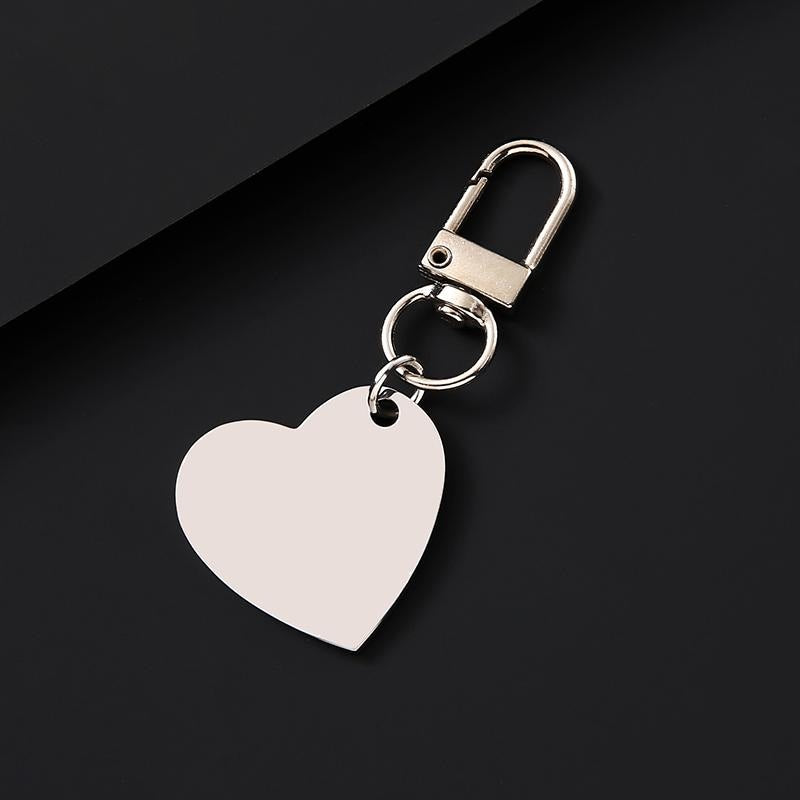 30mm Heart Tag with 34mm Stainless Clasp, Matte Gold Finish for DIY Craft Projects - Image 2