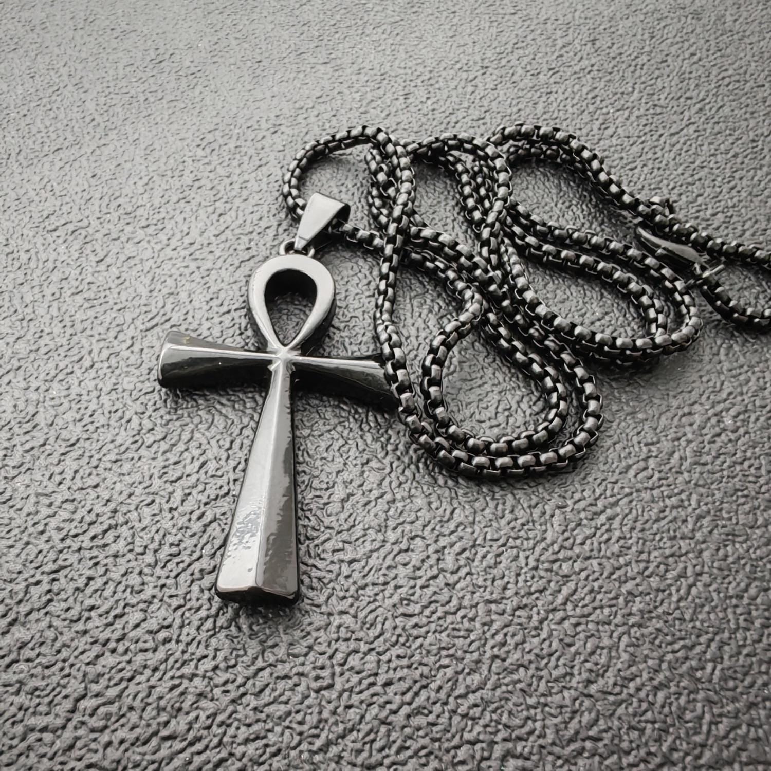Ankh Cross Pendant Necklace – Ancient Egyptian Symbol | Metal Pendant with Stainless Steel Chain - Image 7