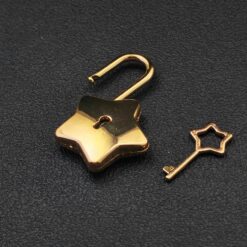 Star-Shaped Lock with Key for Purse, Box, or Craft Hardware, DIY Supply Accessory - Image 9
