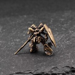 Brass Red Mobile Suit Miniature — Tiny Diorama Figure for Terrarium & Aquascape - Image 4