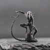 Brass Xenomorph Queen Guard Figurine — Sci-Fi Micro World Diorama Sculpture