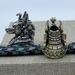 Brass Anubis Pendant - Egyptian EDC Charm for Paracord or Keychains - Image 5